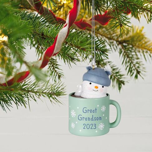 Hallmark Keepsake Christmas Ornament 2024, Granddaughter Snowboarding Snowman 2024, Family Gifts in Saudi Arabia