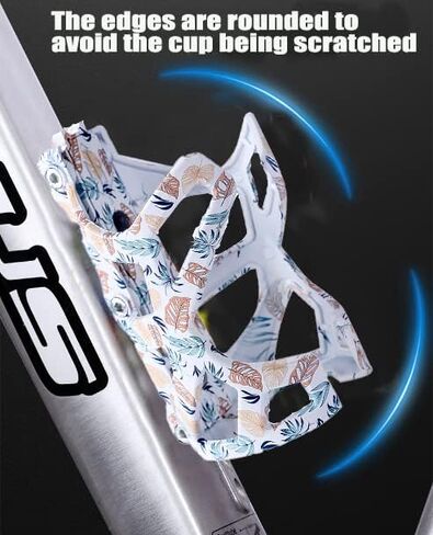 Bike Water Bottle Cage, Painted Fashion Durable Water Drink Holder Rack, Lightweight Plastic Water Bottle Holder Cool Charming Cycling Bottle Holder Cages for MTB, Road Bike, Mountain Bike in Kuwait