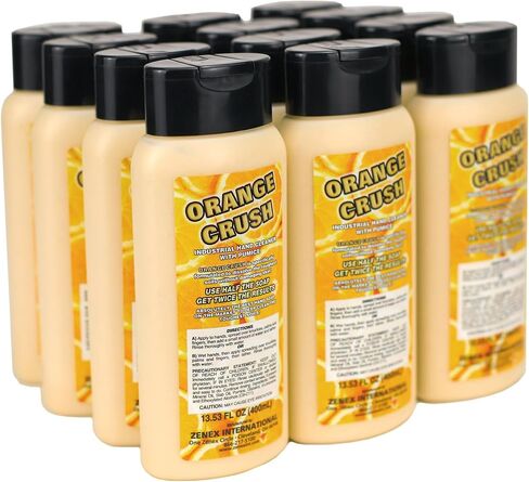 Zenex Orange Crush Hand Soap with Pumice and Skin Conditioners - Industrial Hand Cleaner | Citrus Crème Scent | Dissolve Tough Soils | Does Not Dry Out Skin | 1 Gallon (1-Pack) in Saudi Arabia