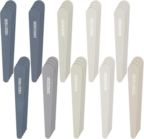 Honoson 40 Pcs Polishing Sticks Sanding Sticks for Plastic Models Metal and Wood Buffing Sanding Tools Sandpaper Sanding and Polishing Accessories Mini Finger Sander (High Grits Rating,Drop) in Saudi Arabia
