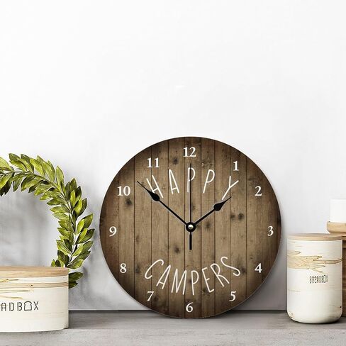 انها 5 أوكلوك في مكان ما ساعة الحائط الببغاء مارتيني ساعة الخشب المتقاعد 10 بوصة ساعة الحائط بطارية تعمل صامتة غير مزرعة جدار ديكور ديكور المنزل للحمام المطبخ غرفة المعيشة غرفة نوم in Kuwait