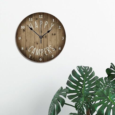 انها 5 أوكلوك في مكان ما ساعة الحائط الببغاء مارتيني ساعة الخشب المتقاعد 10 بوصة ساعة الحائط بطارية تعمل صامتة غير مزرعة جدار ديكور ديكور المنزل للحمام المطبخ غرفة المعيشة غرفة نوم in Kuwait