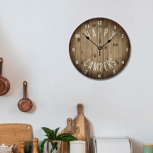 انها 5 أوكلوك في مكان ما ساعة الحائط الببغاء مارتيني ساعة الخشب المتقاعد 10 بوصة ساعة الحائط بطارية تعمل صامتة غير مزرعة جدار ديكور ديكور المنزل للحمام المطبخ غرفة المعيشة غرفة نوم in Kuwait