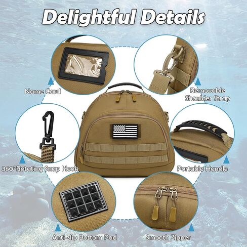 Scuba Regulator Bag - Tactical Style Diving Regulator Protective Bags Protecting and Storage Regulators and Octopus with Adjustable Shoulder Strap in Saudi Arabia