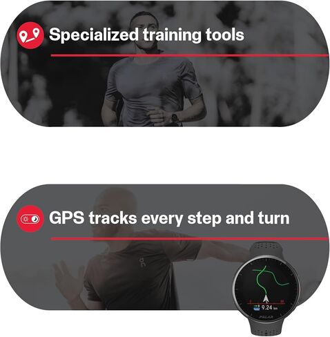 Polar Pacer Pro - ساعة جري متقدمة بنظام تحديد المواقع العالمي (GPS) - تصميم خفيف للغاية وأزرار للإمساك - برنامج تدريب جديد وأدوات استرداد in Kuwait