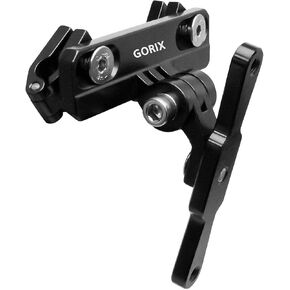 GORIX Bicycle Bottle Cage Adapter Mount Adjustable MTB Road Bike Handlebar Water Bottle Holder Seat Post Mount (GX-SDLBC(Global Edition)) (Matt Black)
