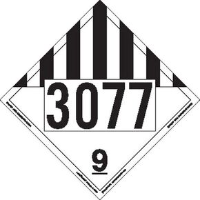 Labelmaster ZEZ19B Miscellaneous Dangerous Goods Hazmat Placard, Blank, E-Z Removable Vinyl (Pack of 25)
