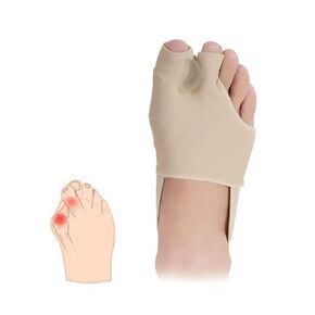 Bunion Corrector, Double Toe Separators, Relieve Toe Friction Bunion Pain, Ball of Foot Cushion Toe Spacers Straightener Splint, for Hallux Valgus Overlapping Toes Straightener Sleeves Socks (S)