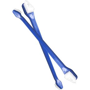 Bluestem toothbrbluestem Pet Toothbrush Set - includes 2 Double-Sided Dog and Cat Tooth Brushes - Gentle Yet Effective Pet Teeth Cleaning Kit