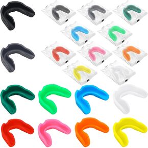 Frienda Kids Youth Sport Mouth Guards Mouthguard for 9-12 Years Old 10 Pcs Child Gum Mouth Guard Teeth Armor Game Guard for Boxing Basketball Football Hockey Karate Basketball Rugby Match