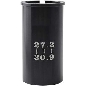 Black Bicycle Accessories Seat Post Adapter Shim Bike Seatpost Tube Reducing Sleeve 27.2Mm to 30.9Mm Aluminum Alloy for Mountain Bike, Bike Seat Posts