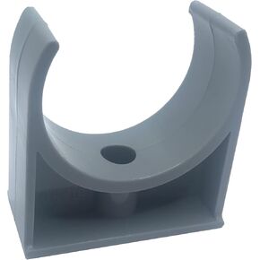 PVC Pipe Clamps Clips for 63mm/2.48 Inch OD U-Hook TV Trays Tubing Hose Hanger Support Pex Tubing Grey 5pcs