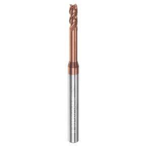 Square Nose End Mill 4mm Shank 1.5mm x 15mm AlTiSin Coated Solid Carbide Long Reach Extended Neck 4 Flutes CNC Router Bit Milling Cutter for Stainless Steel Hardened Steel