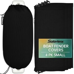 4 Packs Boat Fender Cover, 6"*18" Marine Bumper Covers,Polyester(Boat Fender Not Included)