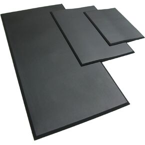 Rubber-Cal "Comfort Cloud" Foam Anti-Fatigue Mats - 5/8" thick x 30" x 60" Black Rubber Mats