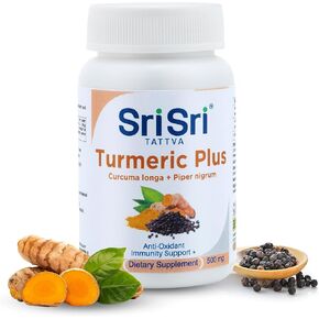 Turmeric Plus Joint Support Supplement – Turmeric Curcumin with Black Pepper for Digestion and Immune Support – Non-GMO, Organic Turmeric for Inflammatory Response, 500mg (60 Tabs)