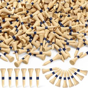 Mudder 600 Pack Wooden Golf Tees Wood Golfing Tees Golf Tees Bulk for Men Golf Balls Accessories