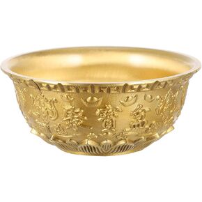 Veemoon 1pc Cornucopia Ornament Brass Candy Bowl Desktop Office