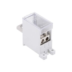 uxcell 1 in 2 Out DIN Rail Terminal Blocks 690V 250A Max Input Distribution Block for Circuit Breaker