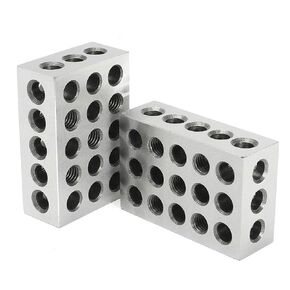 Chiloskit 1 Pair 25mm x 50mm x 75mm Mill Block Set Precision Matched Mill Milling MACHINIST Tools (Metric（25-50-75mm）)
