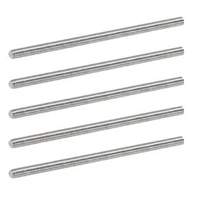 M8x80mm Double End Threaded Bolt, 304 Stainless Steel Double End Threaded Stud Screw Bolt, 8Pcs