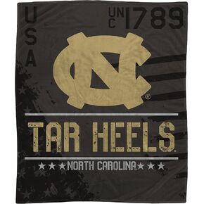 NCAA Black Camo Flannel Fleece Blanket