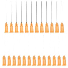 PATIKIL Blunt Tip Dispensing Needles 1.5 Inch, 25 Pcs 18G Industrial Liquid Dispenser Needle with Lure Lock for Refilling Liquid Inks Adhesive Glue