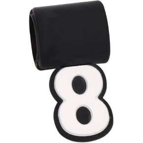 Baseball Number Pendant, Silicone Number 0-9 Pendant for Sports Fan Baseball Necklace Silicone Number Pendant Recommended for Three Braided Rope Tornado Necklace