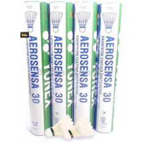 4 tubes Yonex AeroSensa 30 Badminton Goose Feather Shuttlecock AS30 (Speed 3 / 77). We ship this item for FREE!