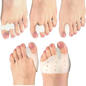 Chiroplax Bunion Gel Pads Corrector Relief Cushion Guard Toe Separator Hallux Valgus Straightener Splint Protector Shield Spacer Sleeve Cover (2 Pairs)