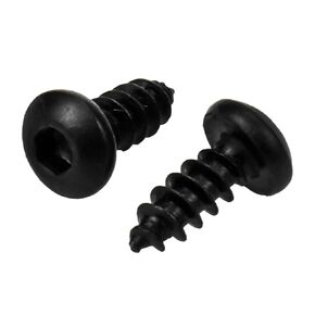 100 Pcs M4x16 Truss Head Hex Socket Pointed Wood Screws Oxide Coated Carbon Steel Self-Drilling Screws