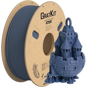 Matte PLA Filament, 3D Printer Filament 1.75mm, +/-0.03mm, Cardboard Spool 1kg/2.2lbs, PLA Matte Black