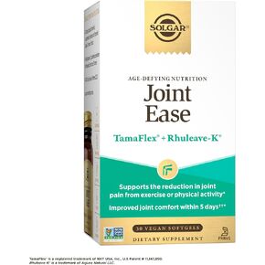Solgar Joint Ease Age-Defying Nutrition for Men & Women—Support Joint Health with Boswellia and Turmeric Extracts, Vitamins D & C, One Softgel Daily, Vegan, Dairy, Soy and Gluten Free, 30 Servings