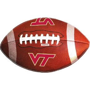 9 Inch VT Football Polytechnic Institute and State University VT Hokies Logo Removable Wall Decal Sticker Art NCAA Home Room Decor 9 by 5.5 Inches