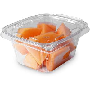 16 oz RPET Clear Hinged Lid Tamper Evident Container – 240 Pcs