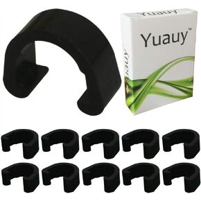 10 PCs Black Metal C-Clips Clamps U-Clips Buckle MTB BMX Mountain Bike Bicycles Brake Cable derailleur Shifter Cable Guides Gear Cable Housing Hose