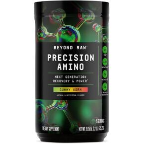BEYOND RAW Precision Amino | Recovery & Power Amino Acid Formula | Fuel Muscles | Enhance Hydration | Crisp Apple | 25 Servings