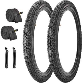 SIMEIQI 2 Pack 20"x1.75" Bike Tires and Inner Tubes 20x1.75/2.125 Compatible with 20x1.5/1.75/1.95 Inch Bike Rim for Hybrid Trail Mountain Urban BMX Bicycles in Kuwait