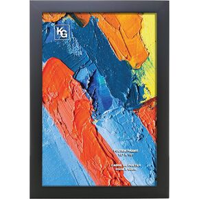 Kiera Grace Matted Classic Langford Picture Frame, 12" x 18", Black