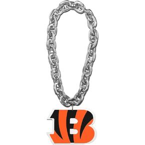 Aminco NFL Cincinnati Bengals Team Fan Chain, Silver