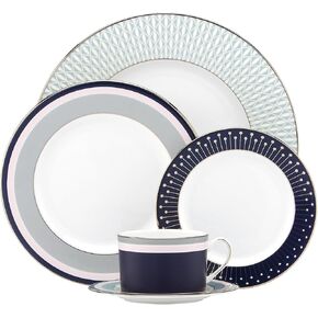 Kate Spade New York Mercer Drive 5-Piece Place Setting, 4.15 LB, Multi