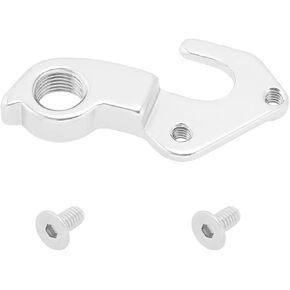 Mechanical Derailer Hook Bicycle Tail Hook Metal Rear Derailer Hook Screw Compatible with Focus Compatible with Marwi Bicycle Accessories, Silver