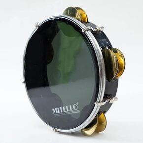 Black Quality Riq made of Walnut wood & clear plastic skin, external easy tuning Tef, daf, tambourine