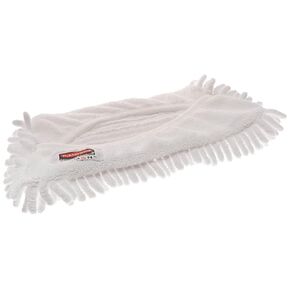 Rubbermaid Commercial Products HYGEN Quick-Connect Flexible Microfiber Mop Cover-Dust and Dirt, 11-inch, White
