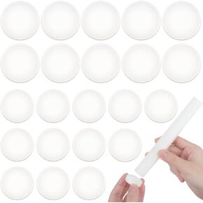 MTLEE 72 Pieces Candle Sticky Dots Wax Dots 1.18 Inches, 0.79 Inches Candle Adhesive Candle Adapter Inserts for Candle Accessories and Christmas Holders