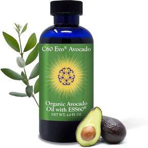 Organic Avocado Oil, 100% Pure ESS60 (.6 mg/mL) Supports Joint Health, Flexibility, Energy, Immunity, Sleep (4 oz)