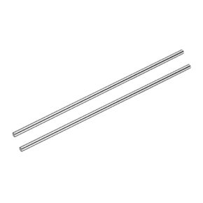 uxcell 2 Pcs Linear Motion Rod Shaft Guide 8mm x 331mm (0.315" x 13") Case Hardened Steel Chrome Plated, Metric Linear Rail Rod for 3D Printer, CNC Machine
