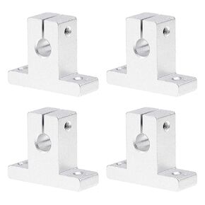 Iceyon 4pcs SK16/20/25 Aluminum Linear Motion Rail Clamping Rod Rail Guide Support Shaft for CNC 3D Printer (25mm/0.98〞, SK)