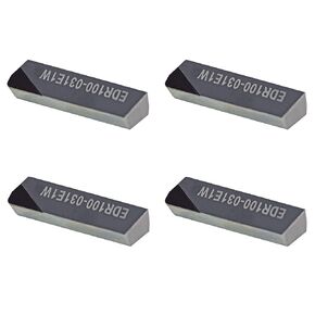 MAXTOOL 4PCs EDR100-031-E1-W4 PCD Tip Milling Inserts DOV-LOK Polycrystalline Diamond Grade 1500 EDR100-031-E1-W4P4
