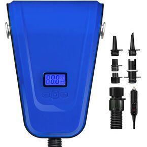 مضخة لوح التجديف Tonsim مضخة سوب مضخة لوح التجديف الكهربائية مضخة كهربائية للوحة التجديف DC12V 110W مضخة هواء بحد أقصى 20 رطل لكل بوصة مربعة للوقوف على لوح التجديف خيمة قابلة للنفخ ومراتب هوائية in Kuwait